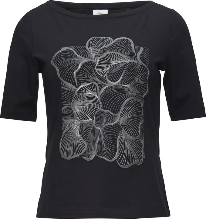 Produktbild s.Oliver Jerseyshirt mit glänzendem Frontprint (36)