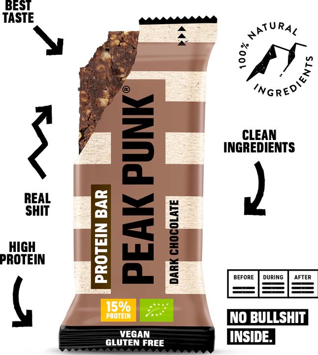 Image du produit Peak Punk Bio Protein Bar (55 g, 12 pcs)