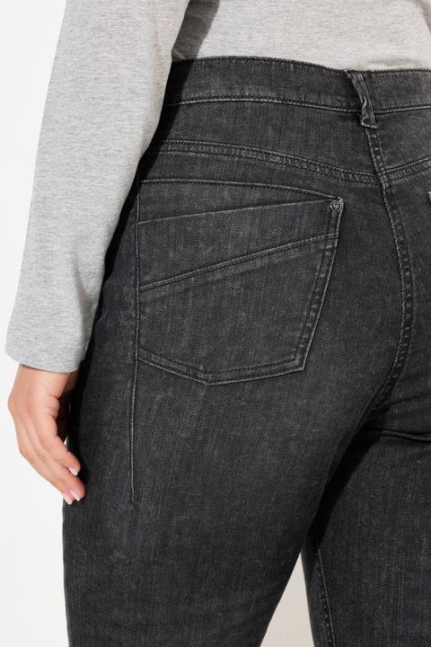 Immagine prodotto Ulla Popken Mom jeans con taglio della gamba ampio, rivetti e cintura comoda (42)