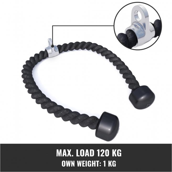 Immagine prodotto Gorilla Sports Fune in nylon tricipite / corda incl. giunto girevole