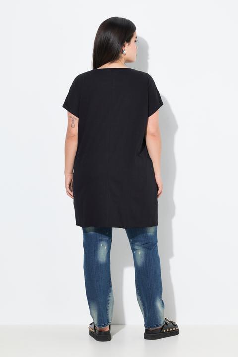 Immagine prodotto Angel of Style T-shirt dal taglio oversize con zip e applicazione (42)