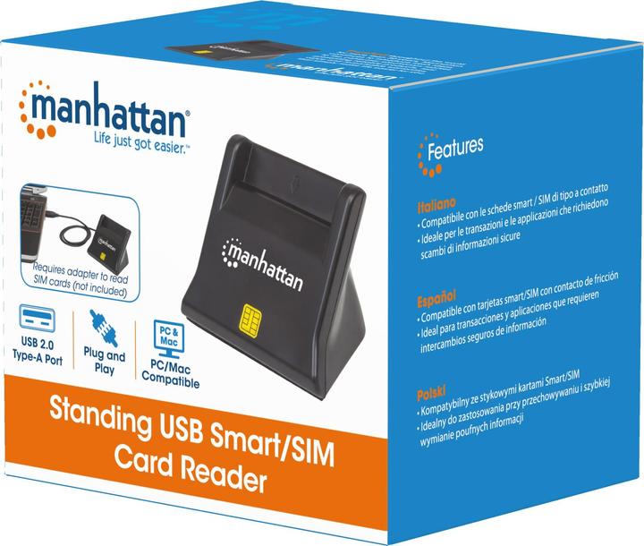 Produktbild Manhattan USB 2.0, Smart/SIM (USB 2.0)