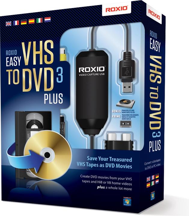 Actual product image Roxio Easy VHS to DVD 3 Plus (DVD writer)
