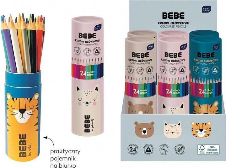 Bebe Bleistiftstifte 24 Farben BB Kids Tube Mix (24x)