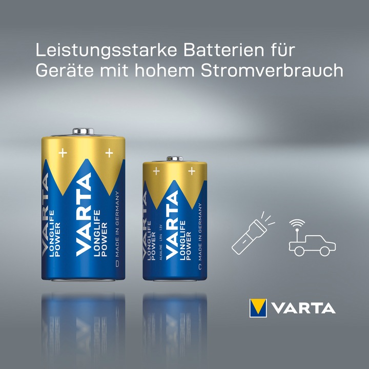 Produktbild Varta Longlife Power (2 Stk., C, 7800 mAh)