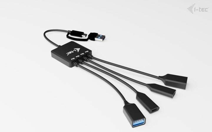 Produktbild i-tec Usb-C/A Cable Hub 4 Ports (USB-C, 4 Ports)