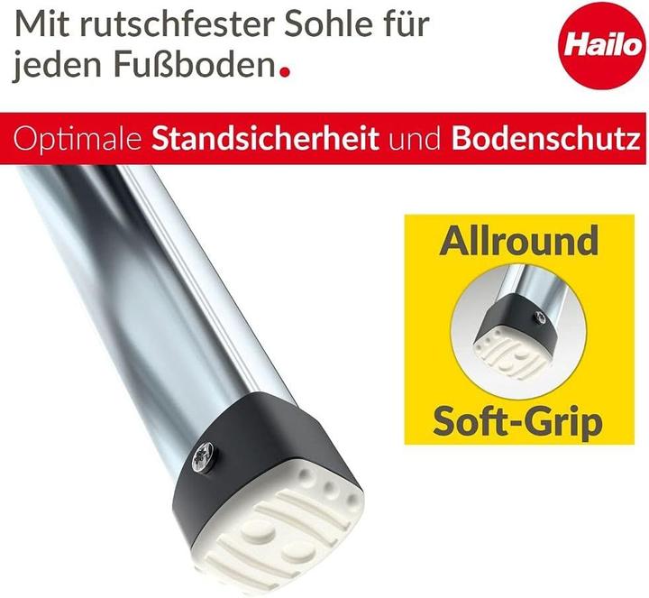 Image du produit Hailo K100 TopLine, escabeau confort, 2 marches (Échelle deux plans, 127 cm)