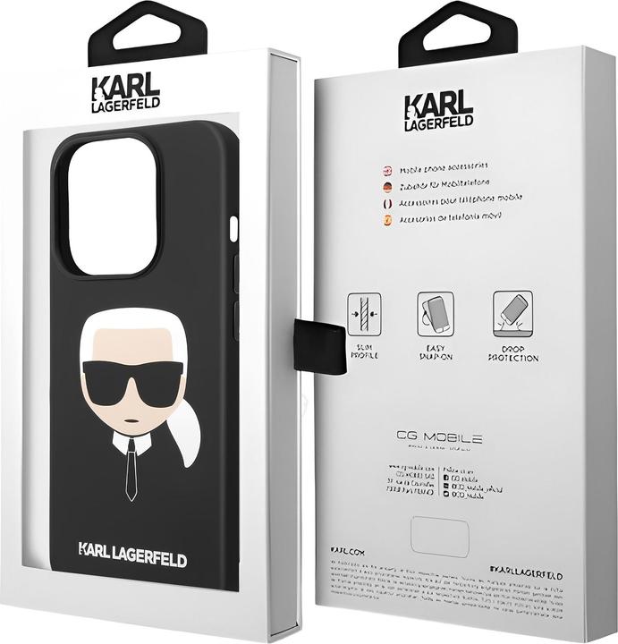 Produktbild Karl Lagerfeld iPhone 14 Pro Max Liquid Silicone Karl Head Case (Apple iPhone 14 Pro Max)