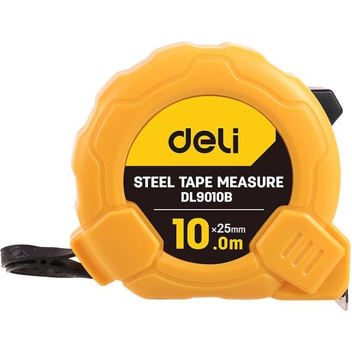 Thumbnail - Deli Tools, Längenmesswerkzeug, Steel Measuring Tape 10m/25mm EDL9010B (yellow)