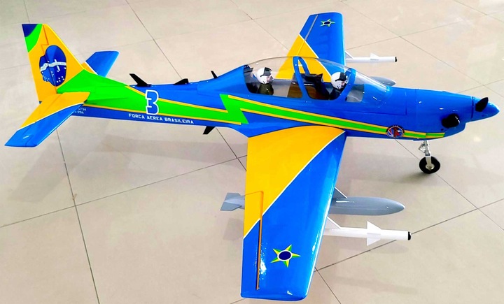 Actual product image Seagull Models SG-Models ) Tucano T-27 65" 15-20cc WITHOUT retractable landing gear (Warbird)