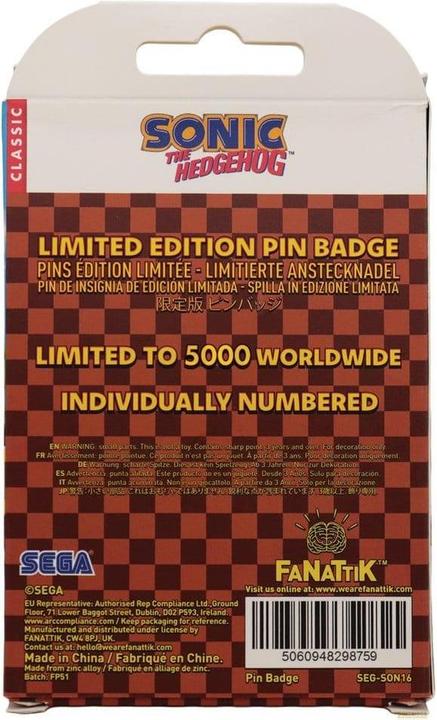 Immagine prodotto Fanattik Sonic - The Hedgehog pin Dr. Eggman Egg Mobile Chained
