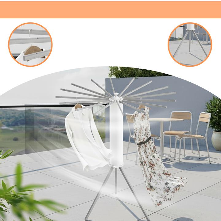 Produktbild Relaxdays Ausziehbarer Wäscheständer Oktopus