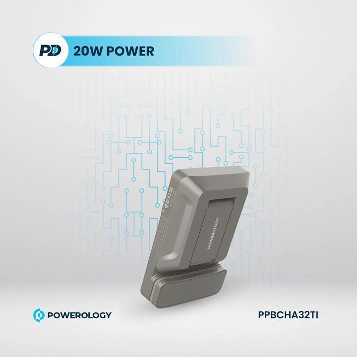 Produktbild Powerology Car Mount 5000mAh Power Bank With Magnetic Wireless Charger (5000 mAh, 15 W, 18.50 Wh)