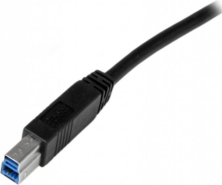 Produktbild StarTech 1m zertifiziertes USB 3.0 SuperSpeed Kabel A auf B - Schwarz - USB 3 Anschlusskabel - Stecker/Ste... (1 m, USB 3.2 Gen 1)
