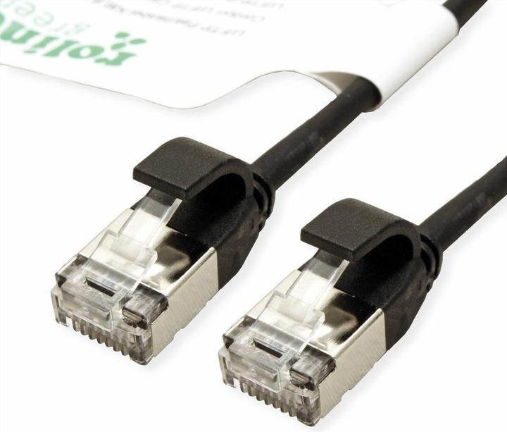 Actual product image Roline U/FTP patch cable Cat.6A (Class EA), LSOH, slim (STP, U/FTP, CAT6a, 0.50 m)