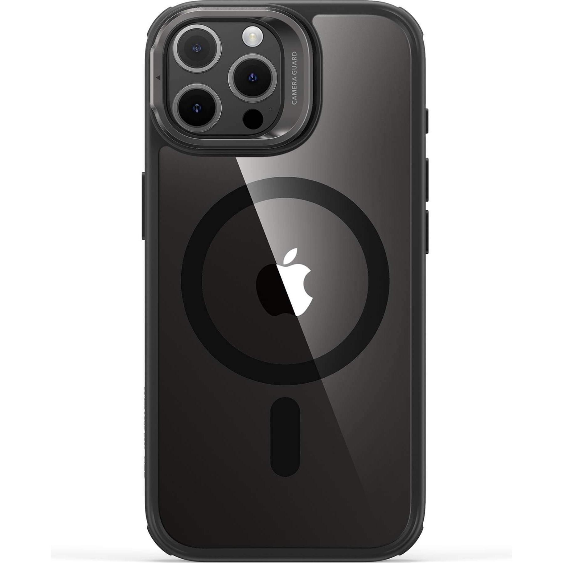 Thumbnail - ESR Classic Hybrid HaloLock Case mit Stash Stand (Apple iPhone 15 Pro Max), Smartphone Hülle, Transparent