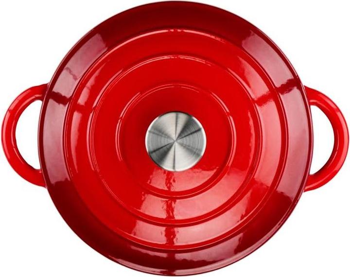 Image du produit alpina Casserole enamel cast iron Red (Fonte, 24 x 11.80 cm)