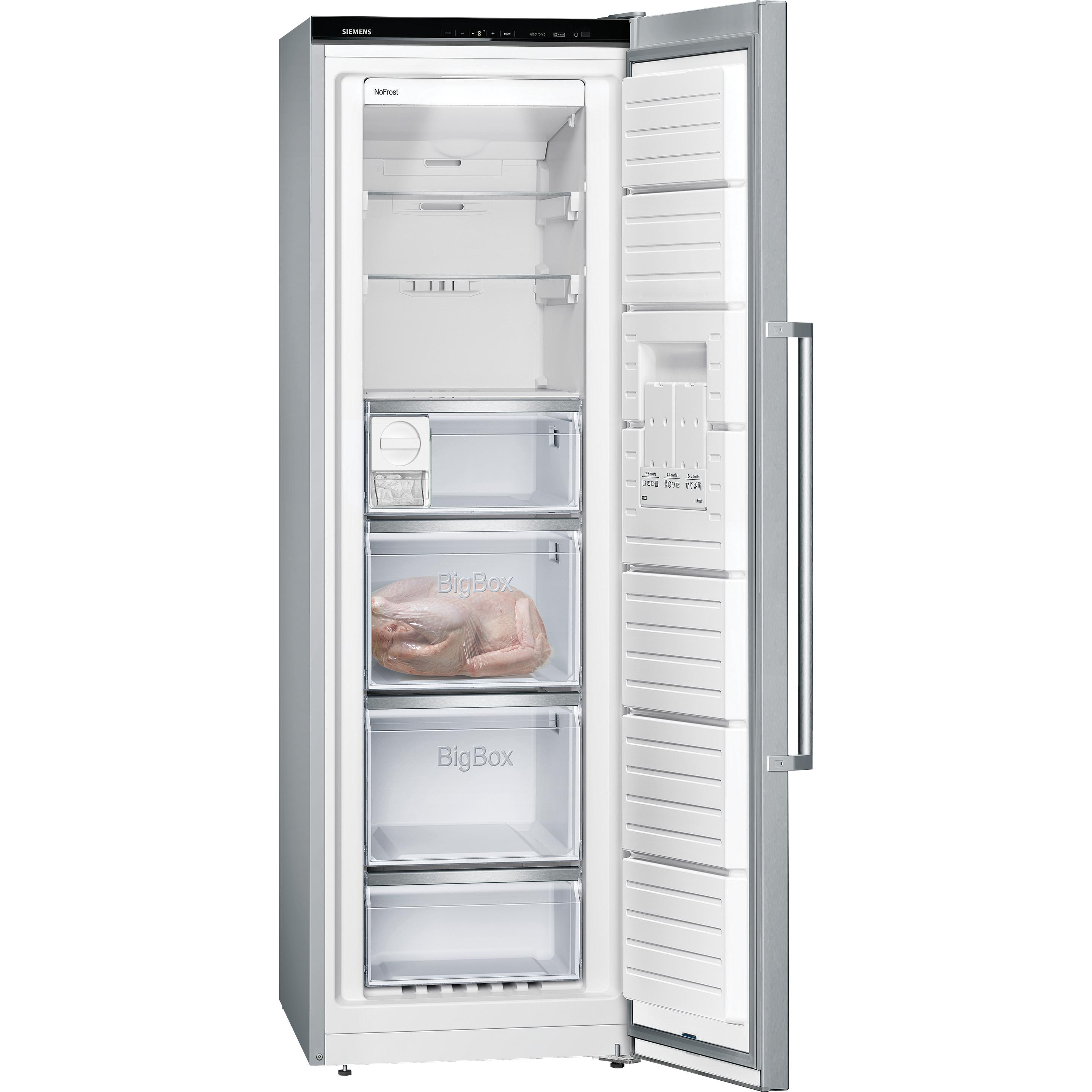 Thumbnail - Siemens GS36NAIEP, Gefrierschrank + Gefriertruhe, Silber