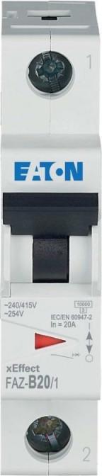 Produktbild Eaton Electric GmbH Leitungsschutzschalter FAZ-B20/1