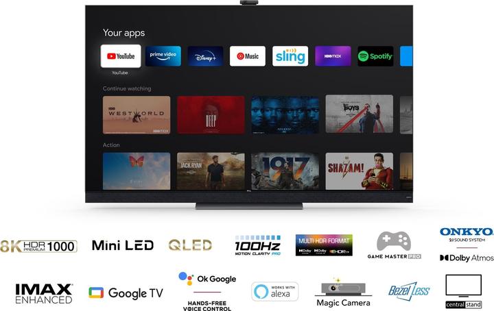 Actual product image TCL 65X925 (65", X925, QLED, 8K, 2021)