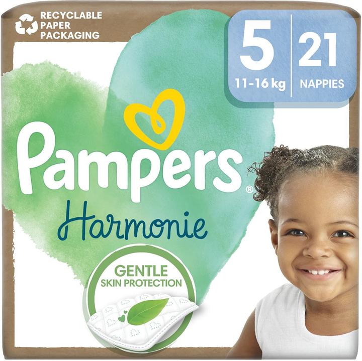 Actual product image Pampers Harmonie (Size 5, Pack, 21 pcs.)