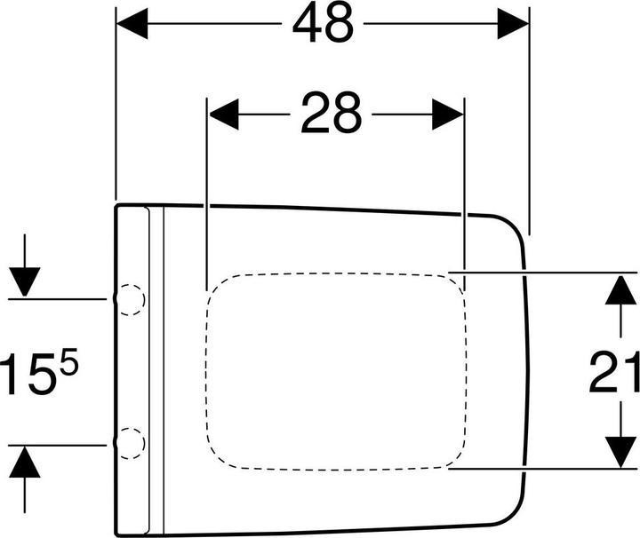 Image du produit Geberit Siège WC XENO² blanc avec mécanisme d'abaissement automatique, Quick-Release