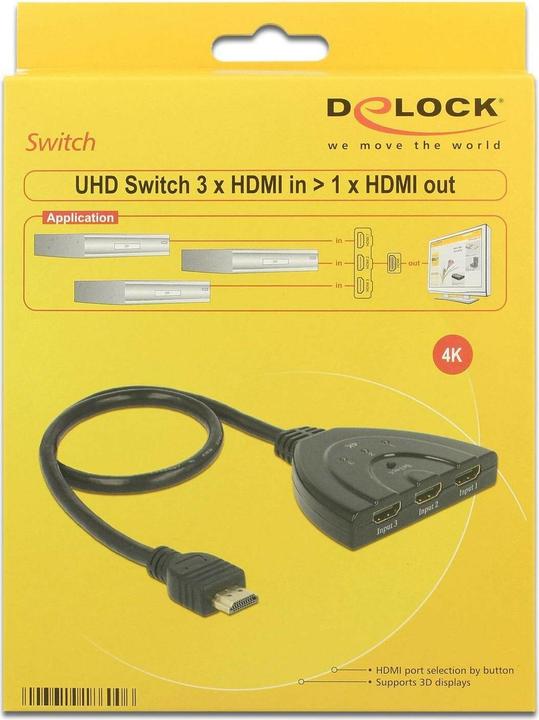 Image du produit Delock Commutateur HDMI 4K UHD
