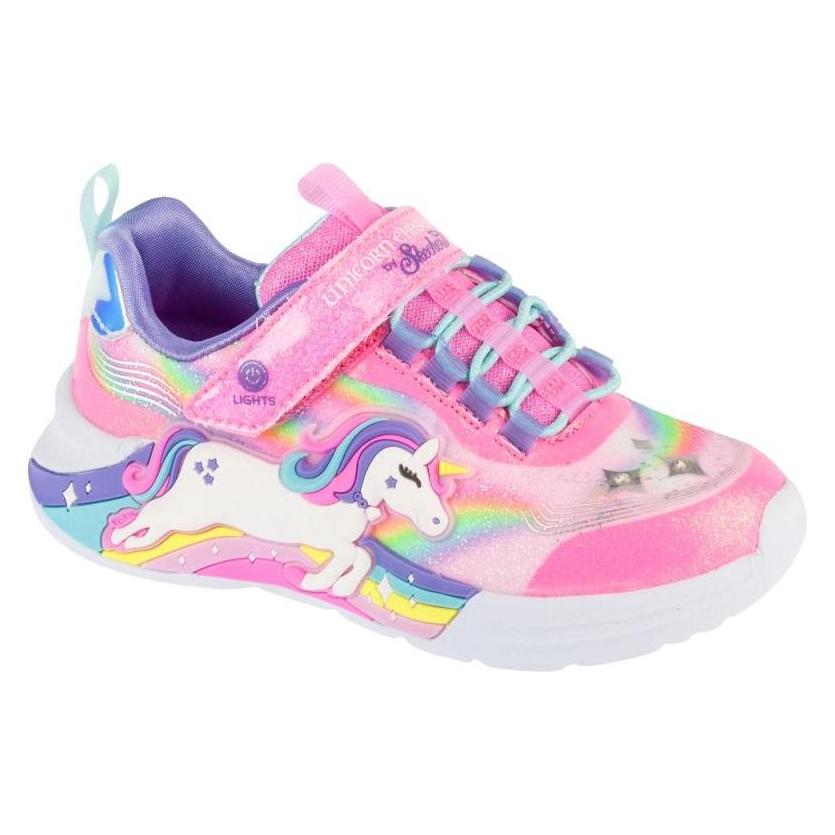 Skechers, Meisjes, Sneakers, Eenhoorn Jager Roze, Roze, (32)