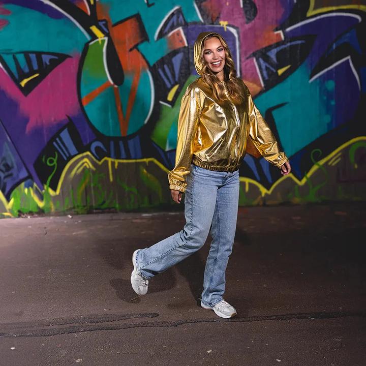Image du produit Boland 80er Jahre Metallic Rave Jacke Gold (M)