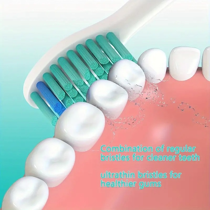 Actual product image ASMI Sonic replacement toothbrushes, toothbrush head, 8 pieces (8 x)