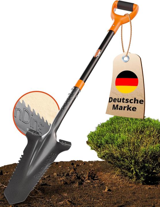 Actual product image BoomDing Wurzelspaten mit Wurzelsäge und ergonomischem Griff