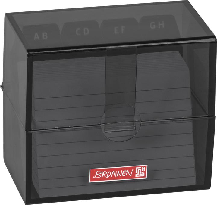 Karteibox A8 gefüllt onyx (A8)