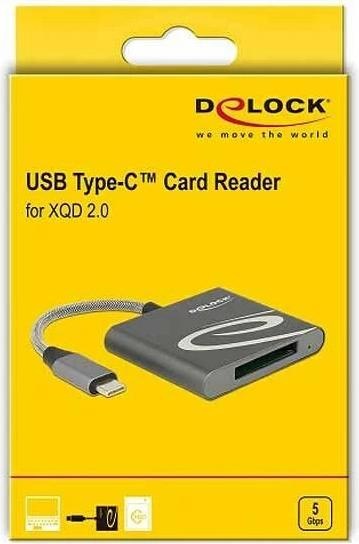 Immagine prodotto Delock Lettore di schede USB-C esterno per schede di memoria XQD 2.0 (USB-C)