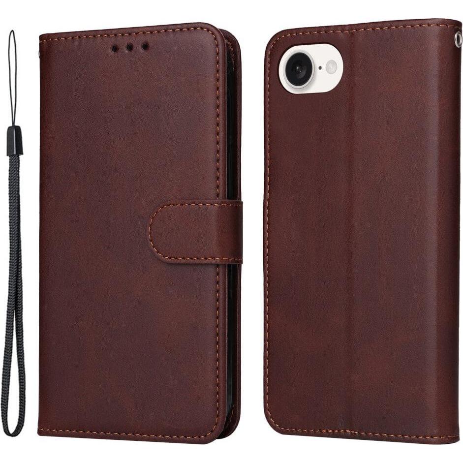 Cover-Discount iPhone 17e / 16e - Premium Handyhülle Etui (Apple iPhone 16e, Apple iPhone 17e), Cover smartphone, Marrone