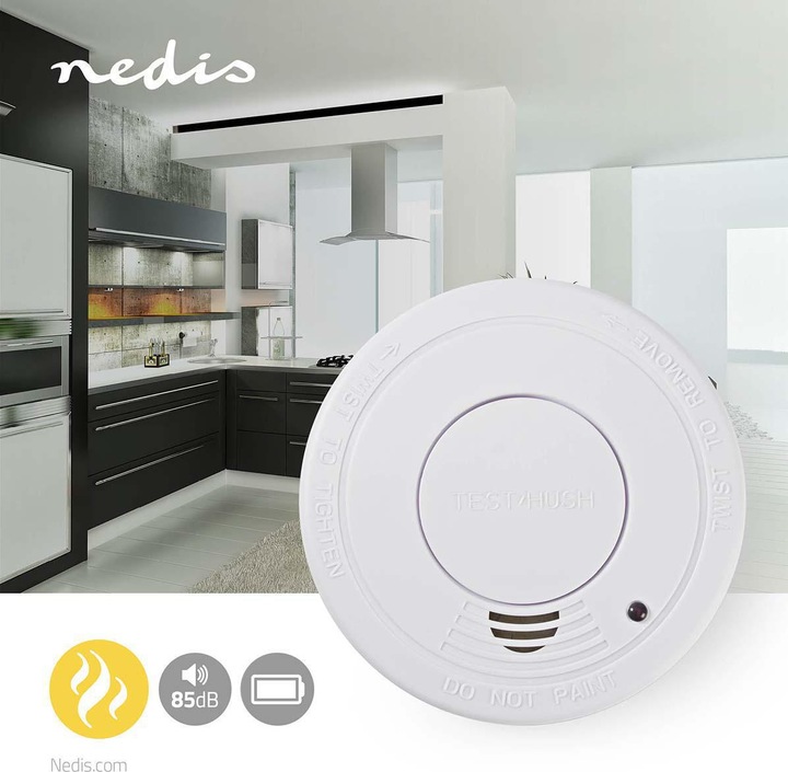 Actual product image Nedis DTCTS30WT Smoke detector