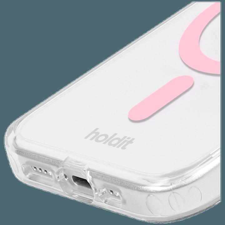 Immagine prodotto Holdit Custodia per cellulare MagSafe rosa/trasparente (Apple iPhone 15 Pro)