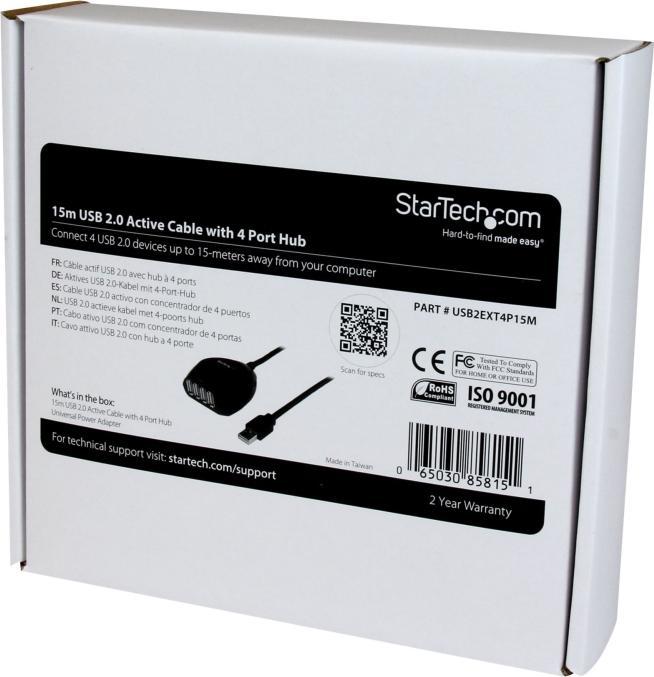 Produktbild StarTech USB A — 4 x USB A (USB-A, 4 Ports)