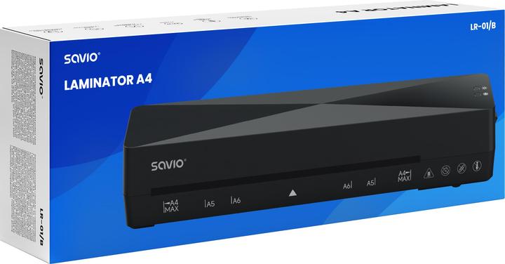 Produktbild Savio LR-01/B Laminiergerät Kalt-/Warmlaminator 320 mm/min Schwarz (125 µm, A4)