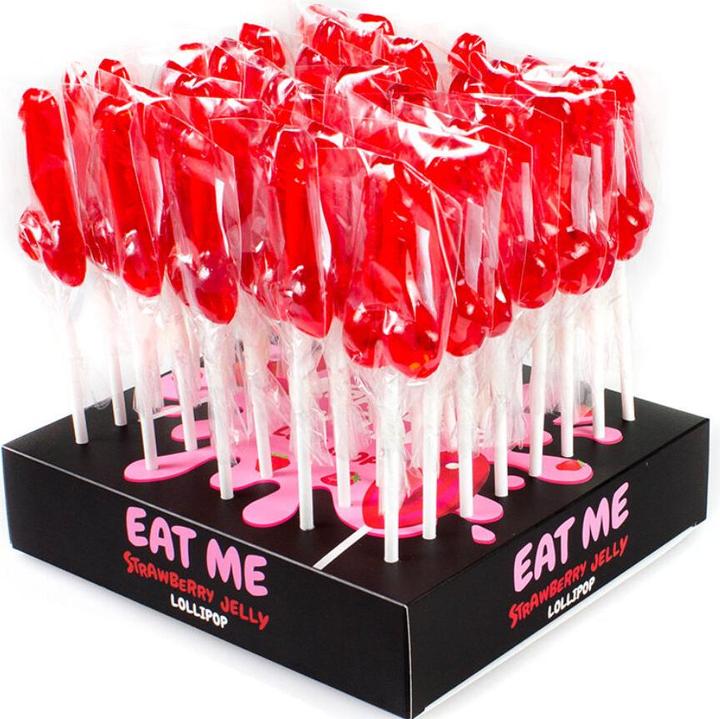 Productafbeelding Secret play Erdbeer Penis Lollipop Display (40 Einheiten) (Diverse, Spaans)