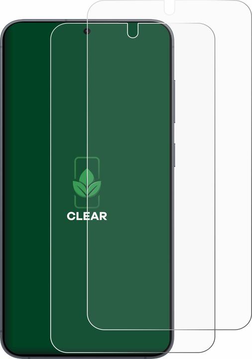 Produktbild ScreenLeaf Schutzfolie nachhaltiger Displayschutz Display Schutz Folie Klar Transparent (2 Stk., Samsung Galaxy S25)