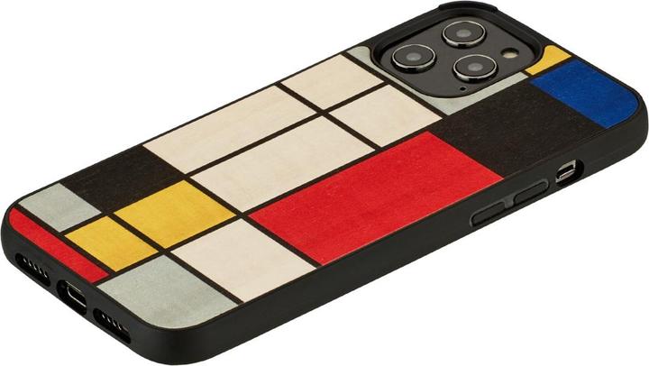 Actual product image Man.Wand &WOOD case for iPhone 12 Pro Max mondrian wood juodas (Apple iPhone 12 Pro Max)