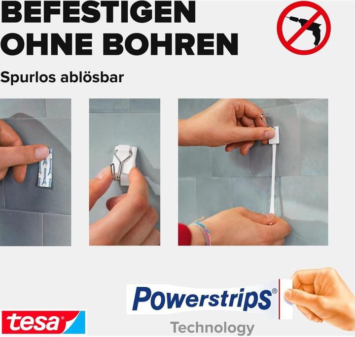 Actual product image tesa Powerstrips adhesive hooks Small