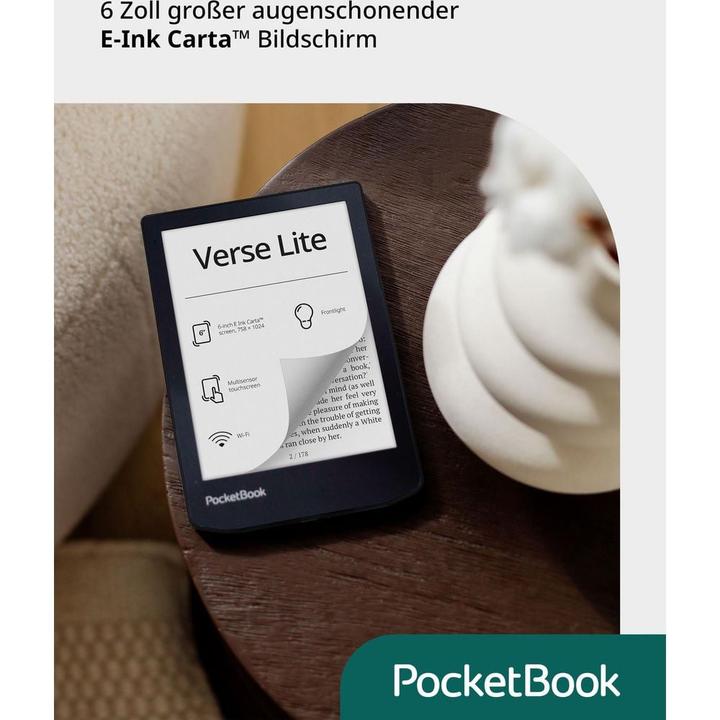 Actual product image PocketBook Verse Lite (6", 8 GB, Midnight Grey)