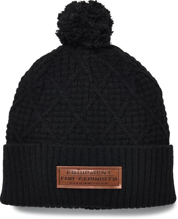 Actual product image Black Diamond Cable Cuff Pom Beanie (One size)