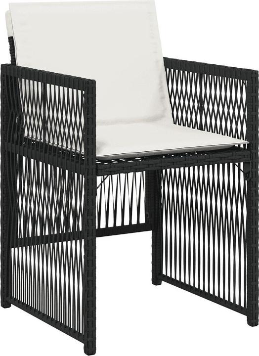 Immagine prodotto vidaXL Mobili da giardino set da pranzo set da giardino gruppo di sedute 17pcs nero poli rattan (330 cm)