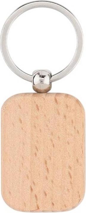 Actual product image MidOcean Poty Wood Rectangular Wooden Keyring