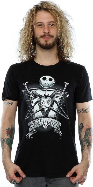 Immagine prodotto Dick Smith Maglietta Misfit Love Jack Skellington Uomo in cotone (L)