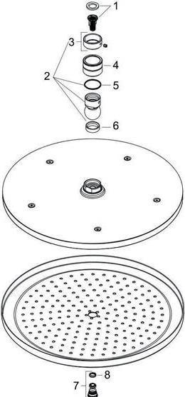 Produktbild hansgrohe Kopfbrause CROMA 280 AIR 1JET (1 Strahlarten, 15.60 l/min)