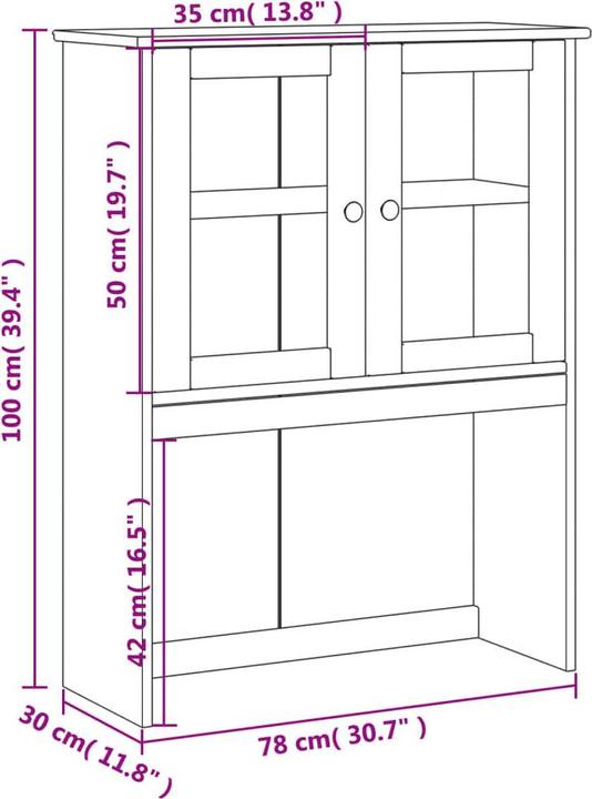 Image du produit vidaXL Lauryn (78 x 30 x 100 cm)