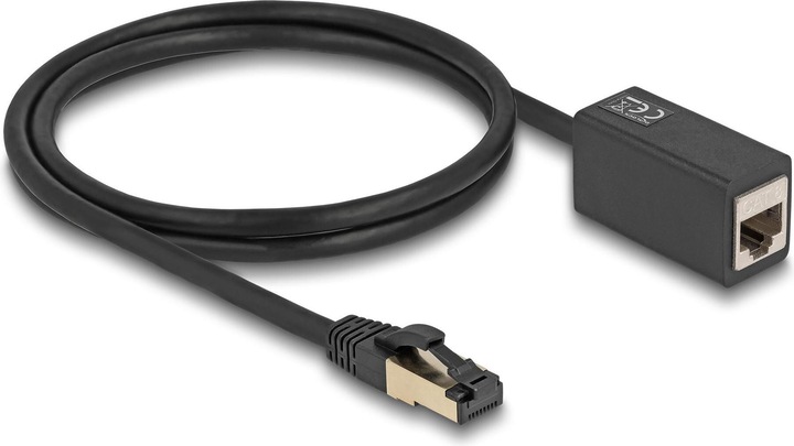 Immagine prodotto Delock Cavo di prolunga di rete da RJ45 maschio a RJ45 femmina Cat.8.1 S/FTP 1 m nero (S/FTP, CAT8.1, 1 m)